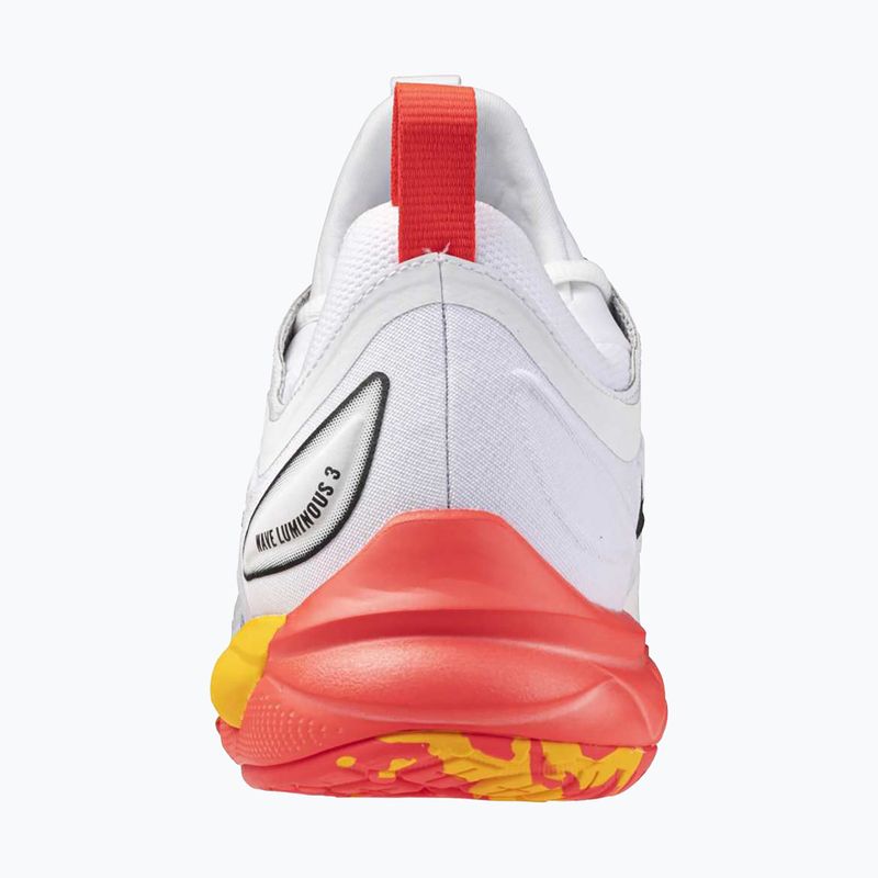 Кросівки волейбольні Mizuno Wave Luminous 3 white/fiery coral 2/citrus 3