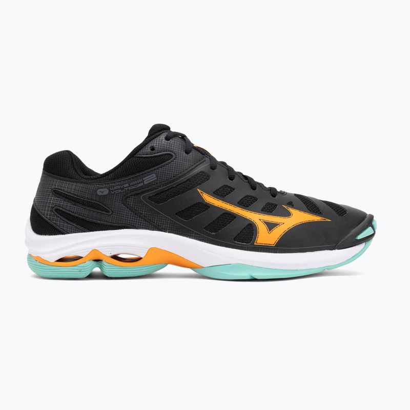 Кросівки волейбольні Mizuno Wave Voltage 2 black/tangelo/ice green 2