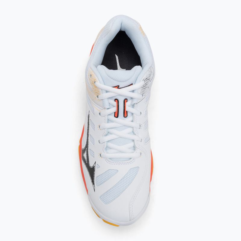 Кросівки волейбольні Mizuno Wave Voltage 2 white/fiery coral 2/citrus 5