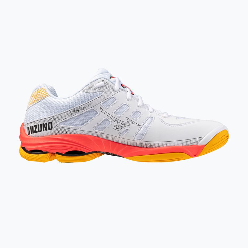 Кросівки волейбольні Mizuno Wave Voltage 2 white/fiery coral 2/citrus 2