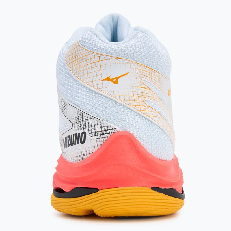 Кросівки волейбольні Mizuno Wave Voltage 2 Mid white/fiery coral 2/citrus 6