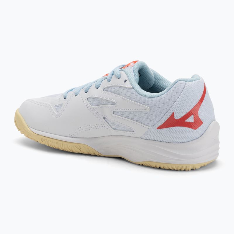 Кросівки волейбольні жіночі Mizuno Thunder Blade Z white/calypso coral/pale banan 3