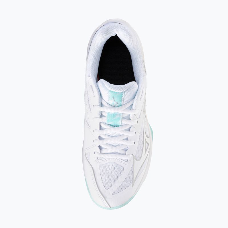 Кросівки волейбольні жіночі Mizuno Thunder Blade Z white/blue tint 5