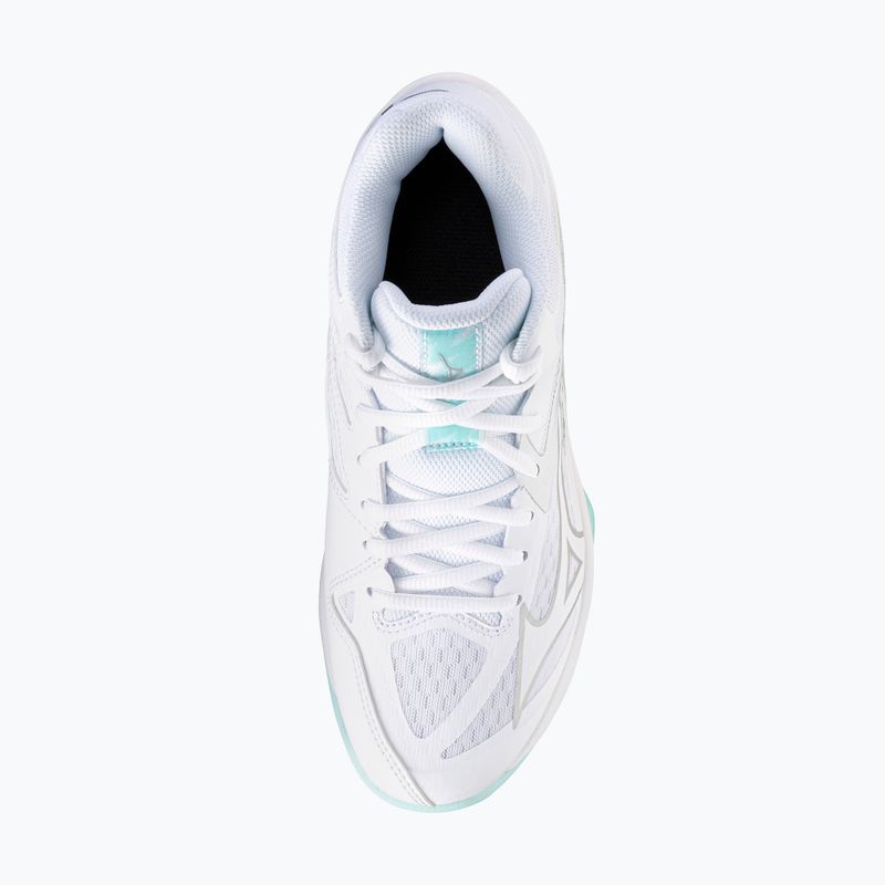 Кросівки волейбольні жіночі Mizuno Thunder Blade Z Mid white/blue tint 12