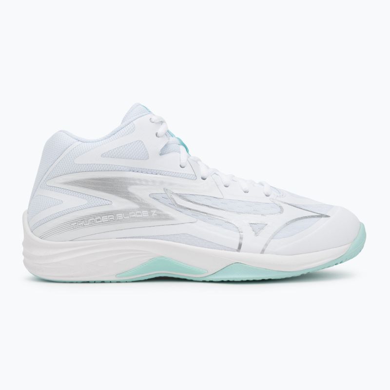 Кросівки волейбольні жіночі Mizuno Thunder Blade Z Mid white/blue tint 2