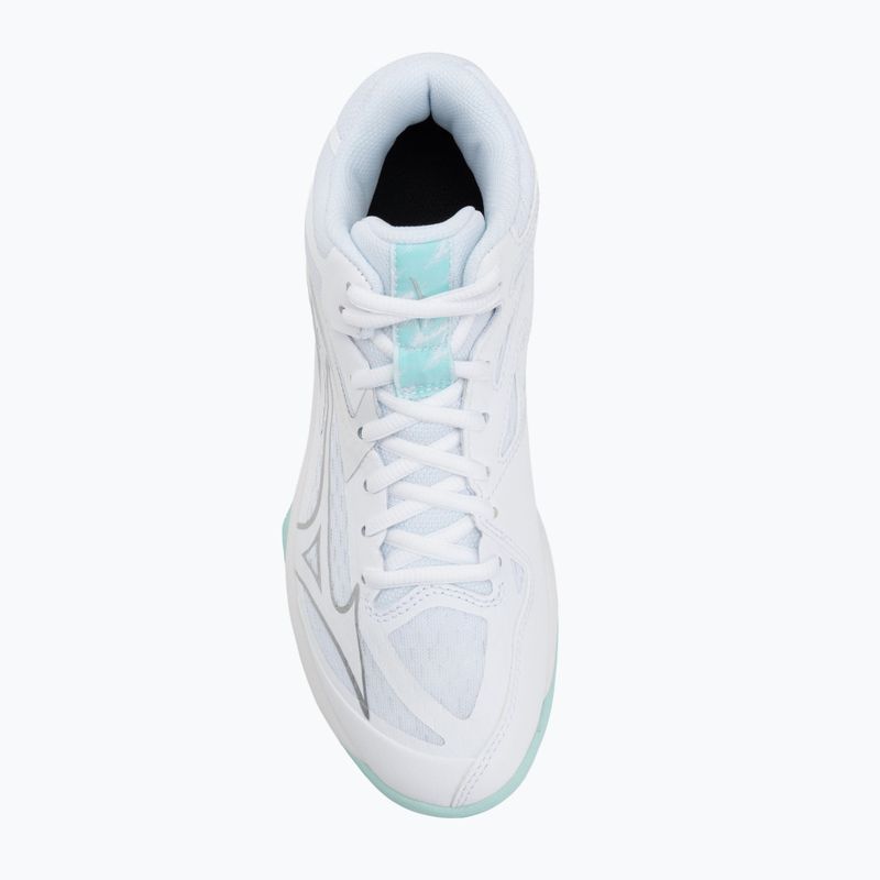Кросівки волейбольні жіночі Mizuno Thunder Blade Z Mid white/blue tint 5