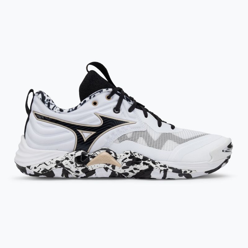 Кросівки волейбольні Mizuno Wave Momentum Elite white/black/ge gold 2