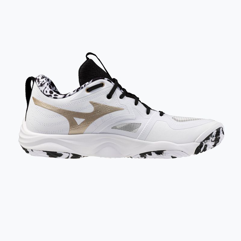 Кросівки волейбольні Mizuno Wave Momentum Elite white/black/ge gold 9