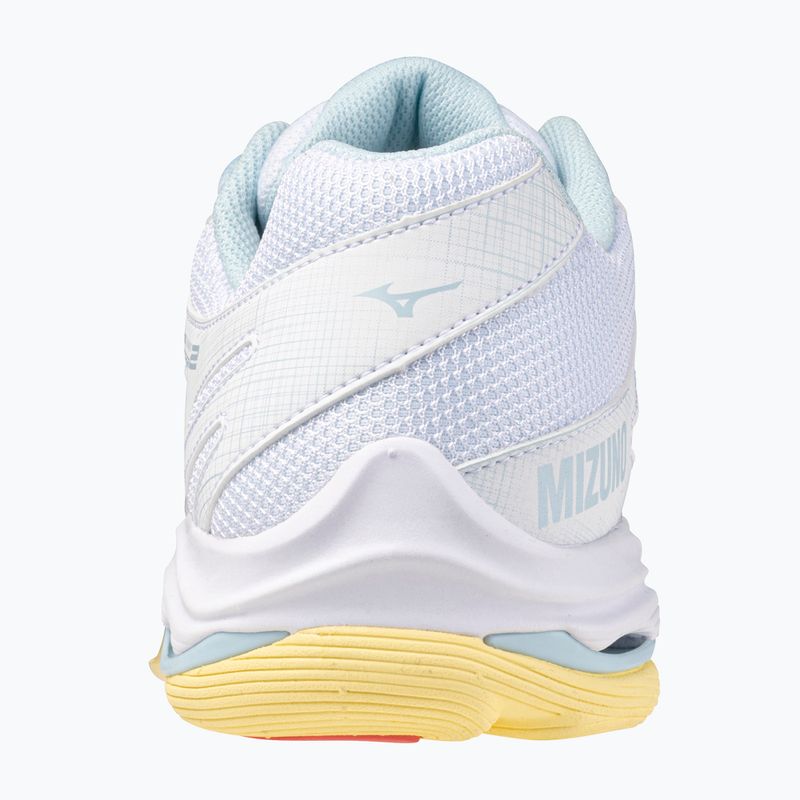 Кросівки волейбольні жіночі Mizuno Wave Voltage 2 white/calypso coral/pale banan 3