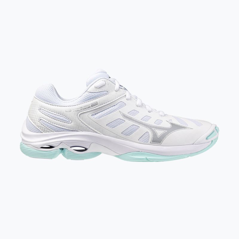 Кросівки волейбольні жіночі Mizuno Wave Voltage 2 white/blue tint 8