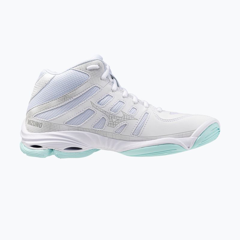 Кросівки волейбольні жіночі Mizuno Wave Voltage 2 Mid white/blue tint 9