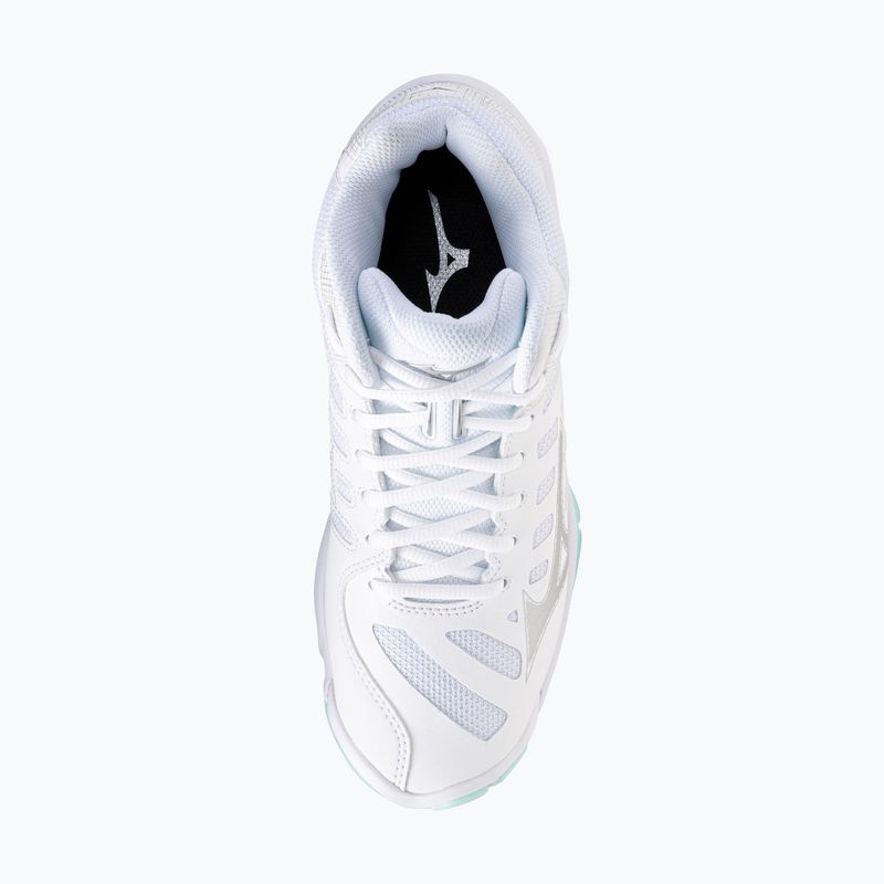Кросівки волейбольні жіночі Mizuno Wave Voltage 2 Mid white/blue tint 12
