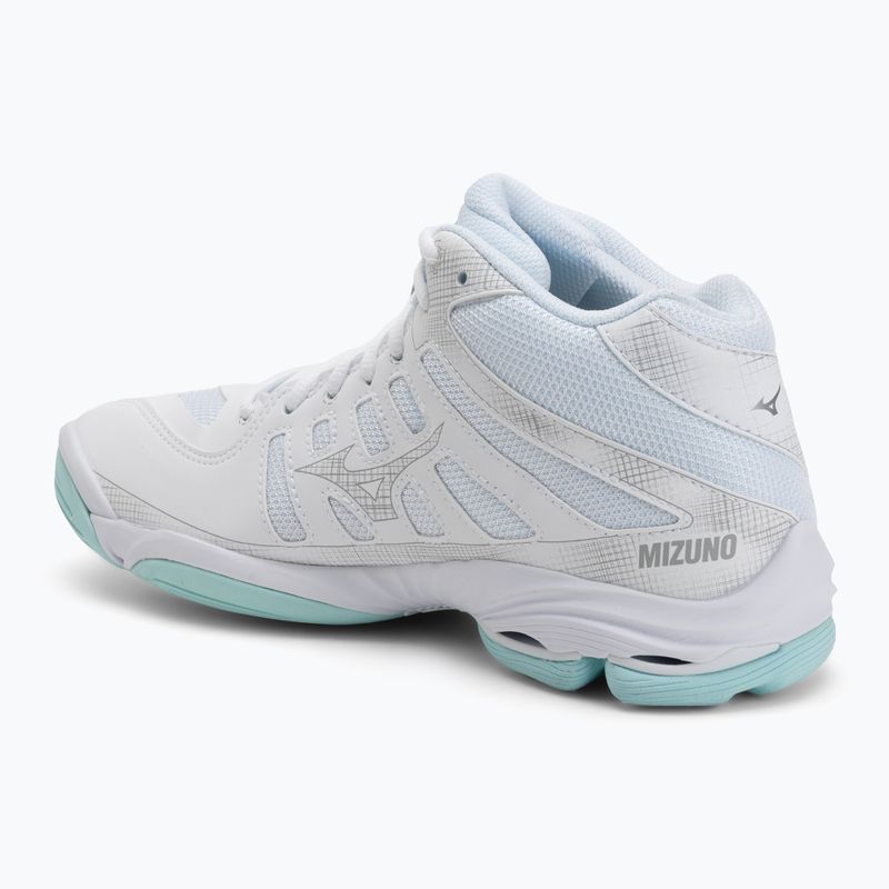 Кросівки волейбольні жіночі Mizuno Wave Voltage 2 Mid white/blue tint 3