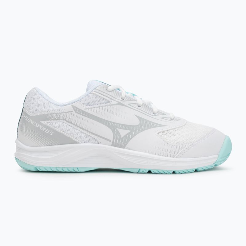 Кросівки волейбольні жіночі Mizuno Cyclone Speed 5 white/blue tint 2