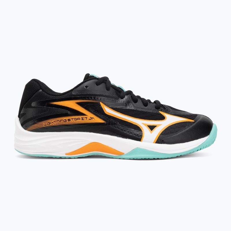 Кросівки волейбольні дитячі Mizuno Lightning Star Z7 black/tangelo/ice green 2