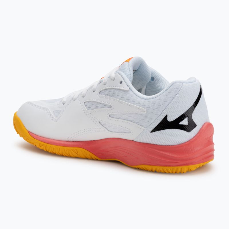 Кросівки волейбольні дитячі Mizuno Lightning Star Z7 white/fiery coral 2/citrus 3