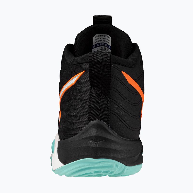 Кросівки волейбольні Mizuno Wave Momentum Elite Mid black/tangelo/ice green 10