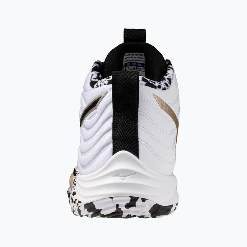 Кросівки волейбольні Mizuno Wave Momentum Elite Mid white/black/ge gold 10