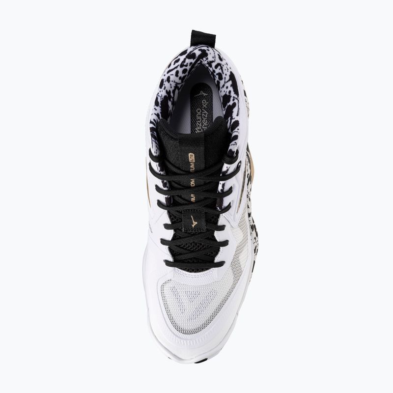 Кросівки волейбольні Mizuno Wave Momentum Elite Mid white/black/ge gold 12
