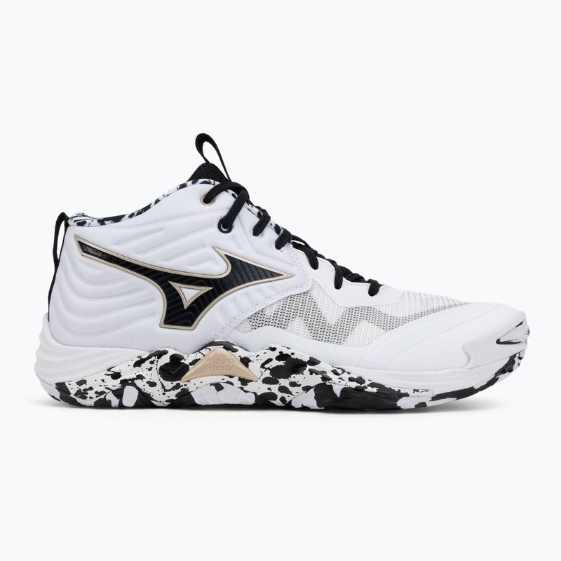 Кросівки волейбольні Mizuno Wave Momentum Elite Mid white/black/ge gold 2