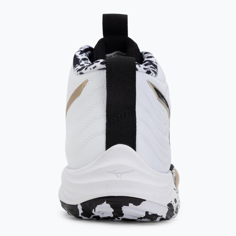 Кросівки волейбольні Mizuno Wave Momentum Elite Mid white/black/ge gold 6
