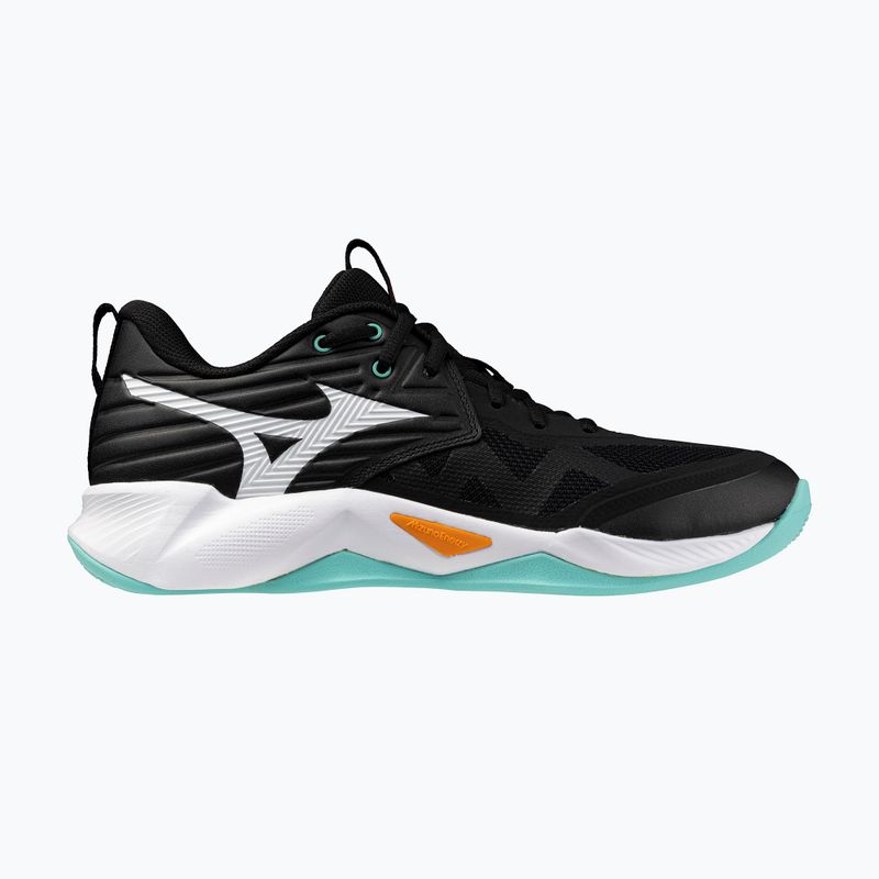 Кросівки волейбольні Mizuno Wave Momentum Pro black/tangelo/ice green