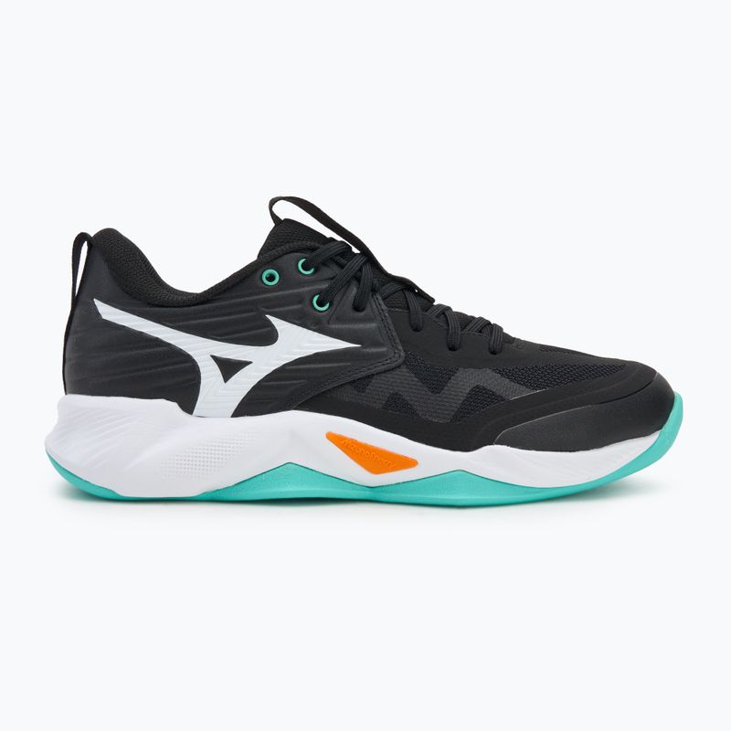 Кросівки волейбольні Mizuno Wave Momentum Pro black/tangelo/ice green 2