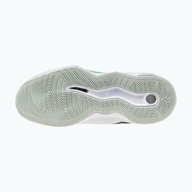 Кросівки волейбольні Mizuno Wave Momentum Pro Mid white/black/frozen emerald 11