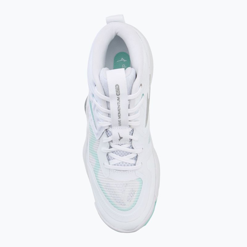 Кросівки волейбольні жіночі  Mizuno Wave Momentum Elite Mid white/blue tint 5