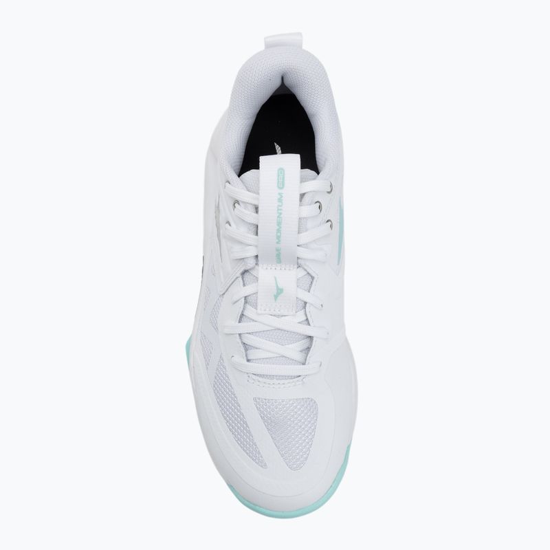 Кросівки волейбольні жіночі Mizuno Wave Momentum Pro white/blue tint 5