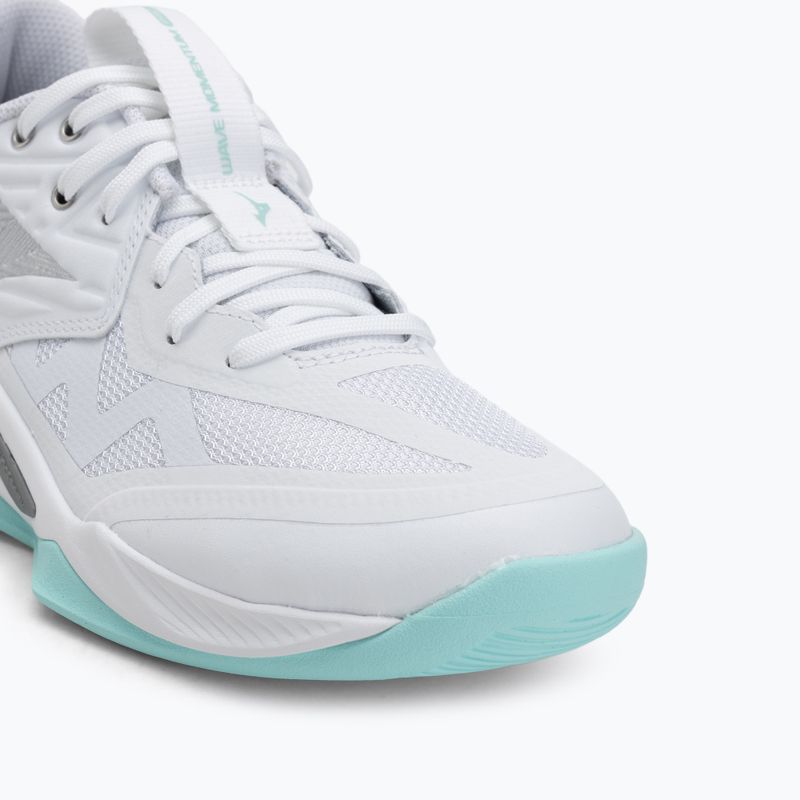 Кросівки волейбольні жіночі Mizuno Wave Momentum Pro white/blue tint 7