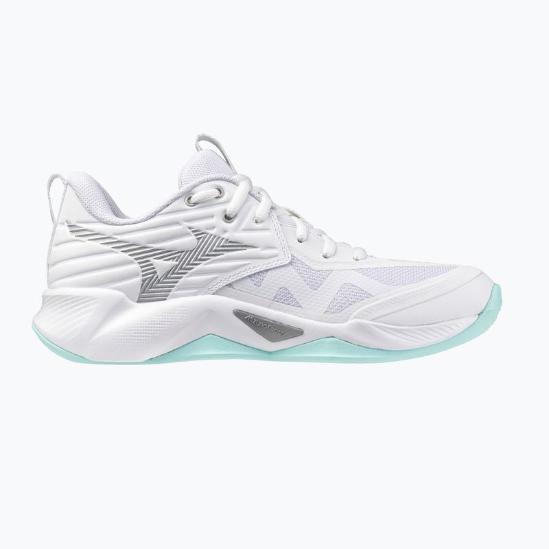 Кросівки волейбольні жіночі Mizuno Wave Momentum Pro white/blue tint