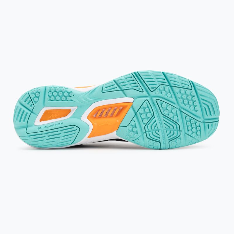 Кросівки гандбольні Mizuno Wave Stealth 6 black/tangelo/ice green 4