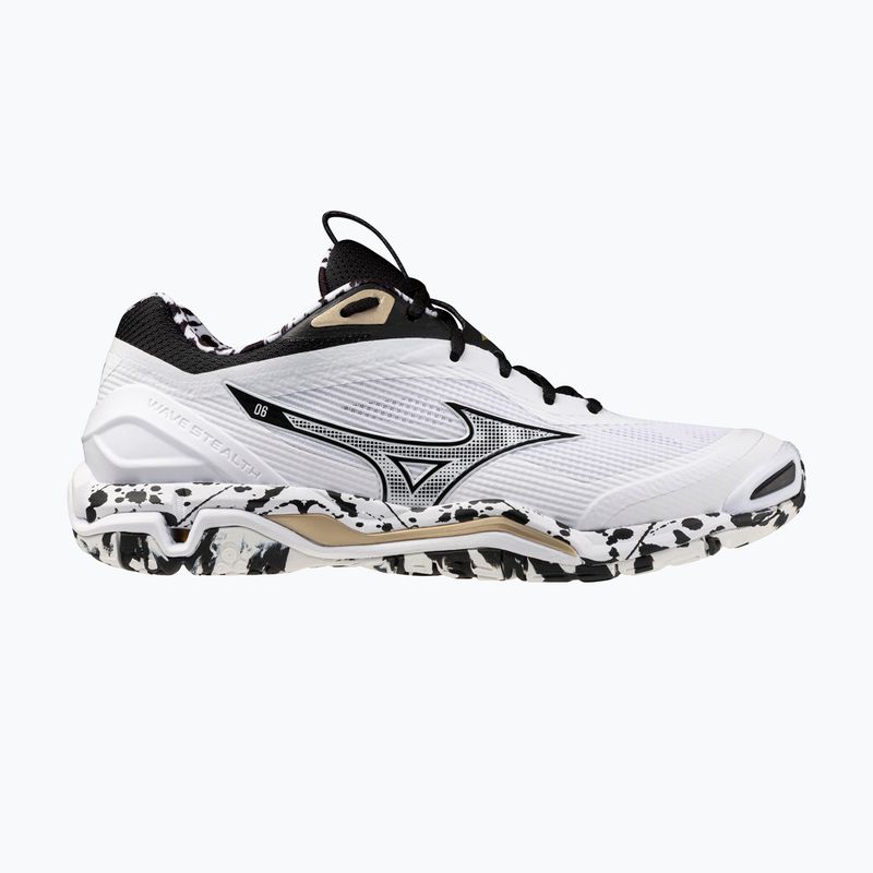 Взуття для гандболу Mizuno Wave Stealth 6 white/black/gold 8