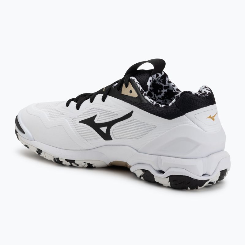 Кросівки гандбольні Mizuno Wave Stealth 6 white/black/ge gold 3