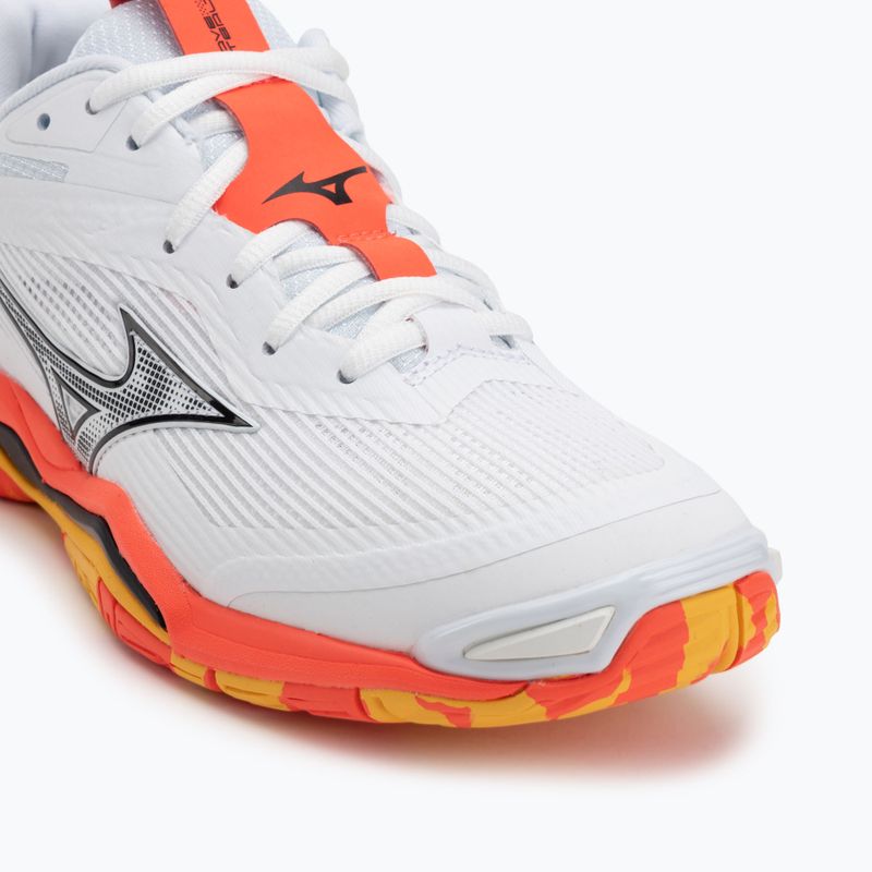 Кросівки гандбольні Mizuno Wave Stealth 6 white/fiery coral 2/citrus 7