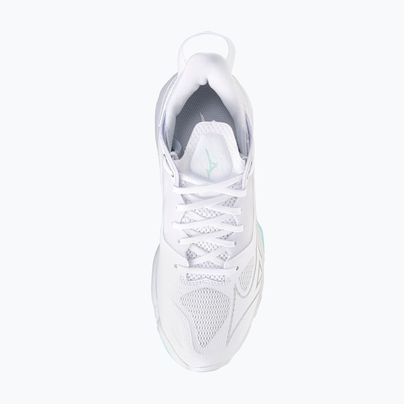 Кросівки гандбольні жіночі Mizuno Wave Mirage 5 white/blue tint 5