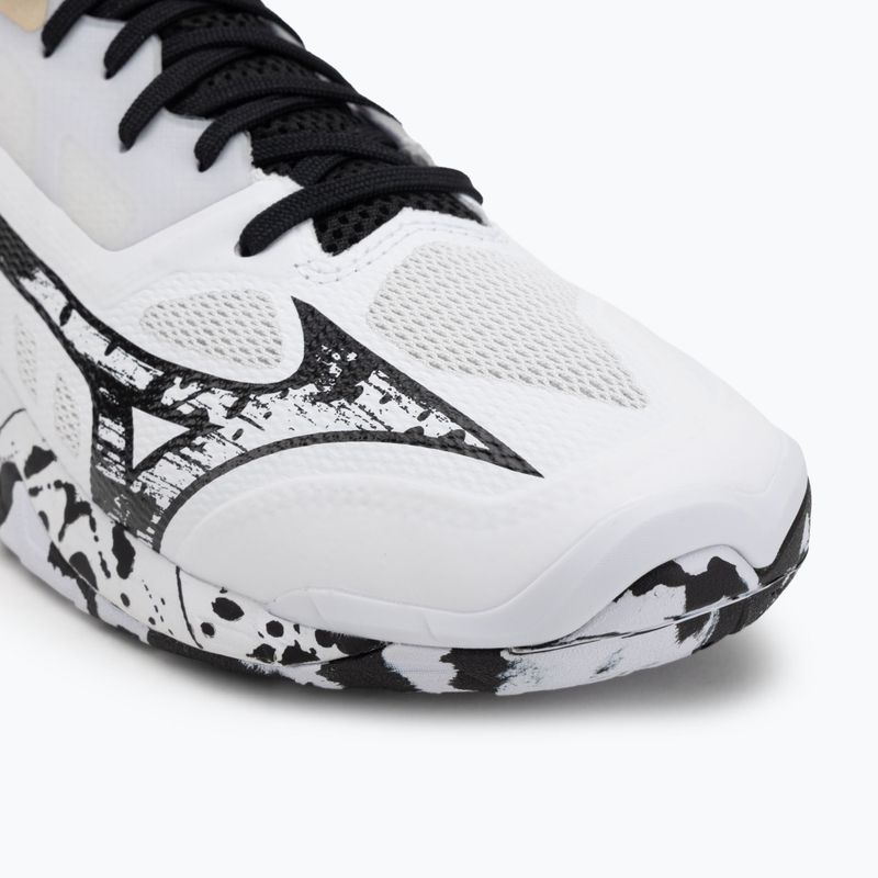 Кросівки гандбольні Mizuno Wave Mirage 5 white/black/ge gold 7