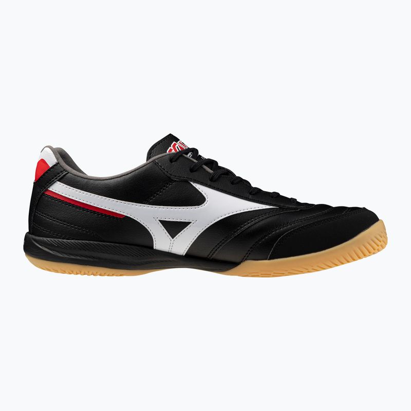 Кросівки футбольні Mizuno Morelia Sala Pro IN black/white/chinese red 2