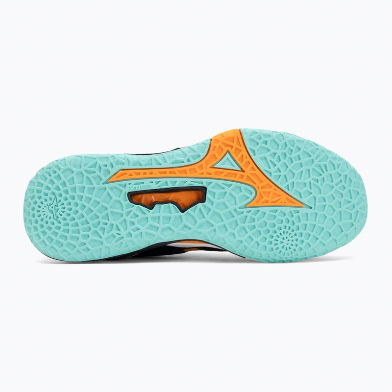Кросівки гандбольні Mizuno Wave Stealth Neo 2 black/tangelo/ice green 4