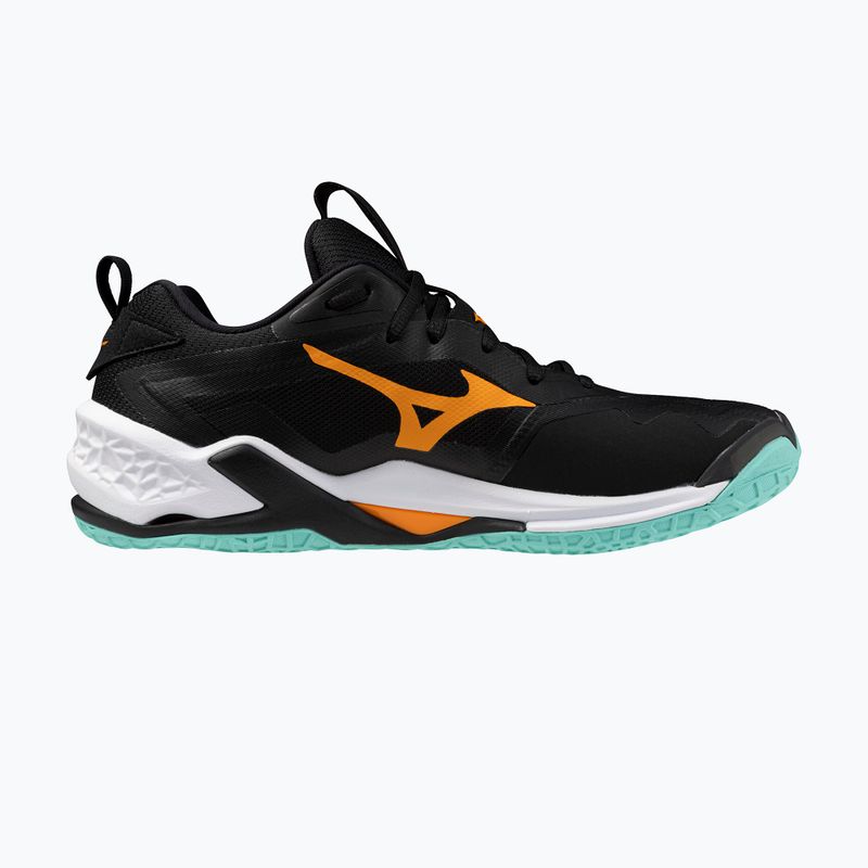 Кросівки гандбольні Mizuno Wave Stealth Neo 2 black/tangelo/ice green 2