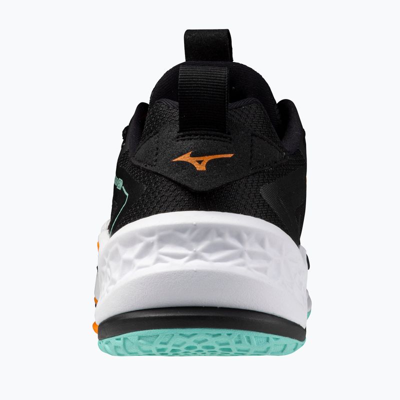 Кросівки гандбольні Mizuno Wave Stealth Neo 2 black/tangelo/ice green 3