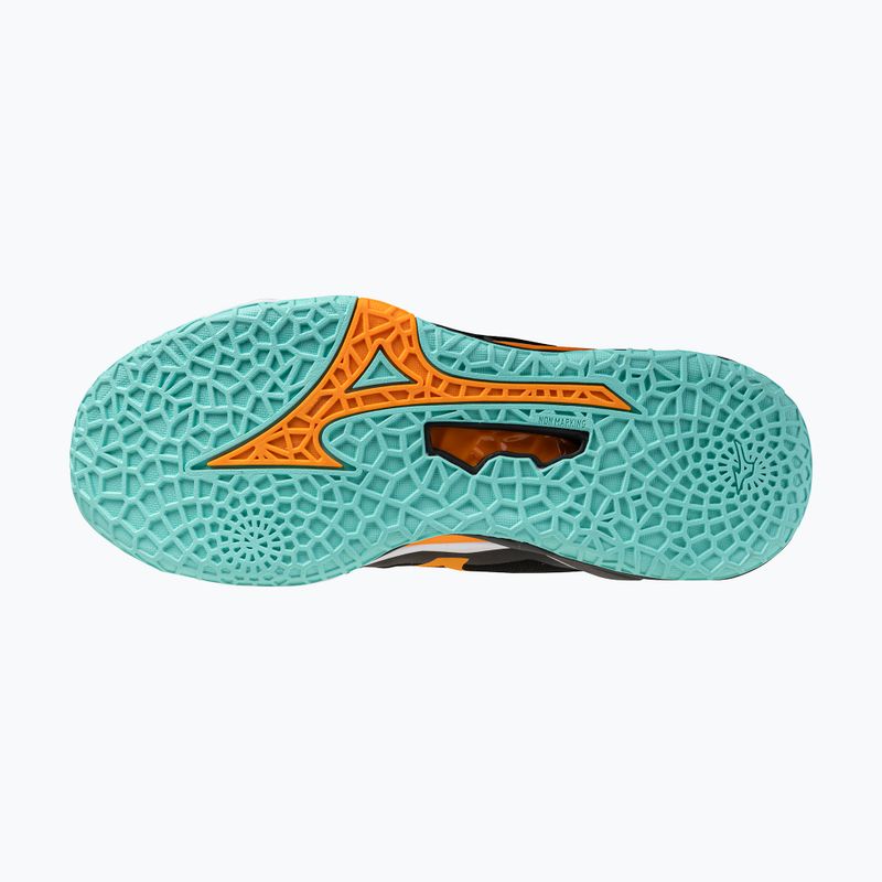 Кросівки гандбольні Mizuno Wave Stealth Neo 2 black/tangelo/ice green 4