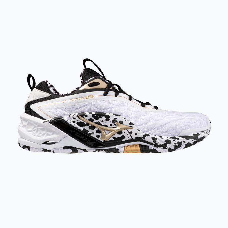 Кросівки гандбольні Mizuno Wave Stealth Neo 2 white/black/ge gold 8