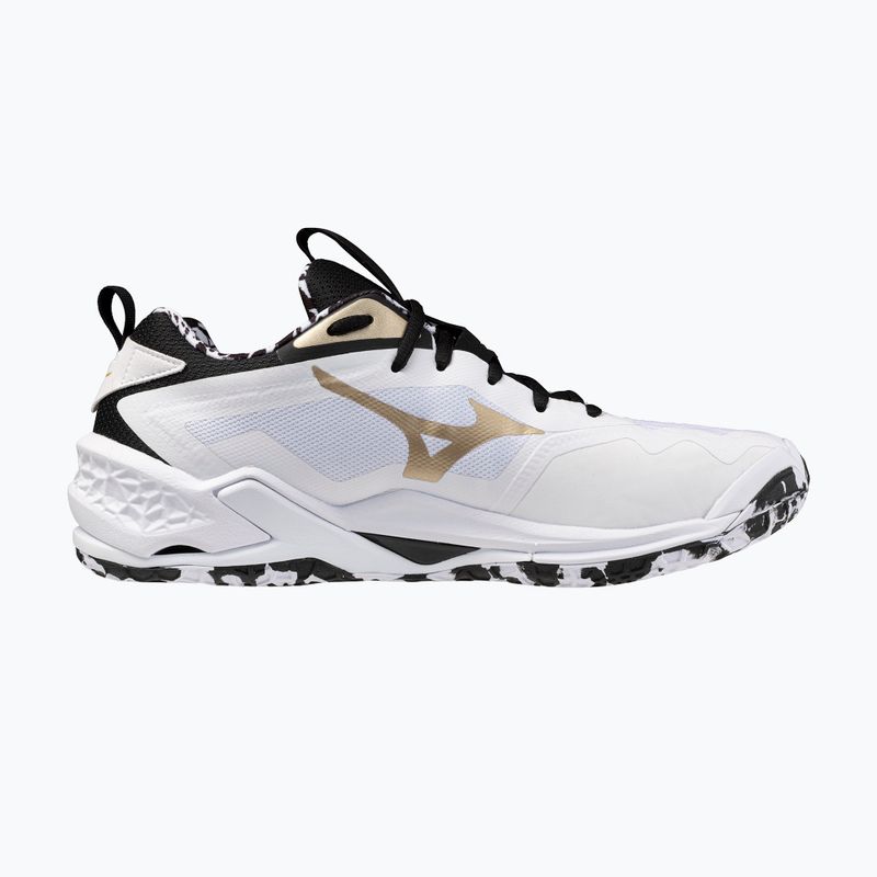 Кросівки гандбольні Mizuno Wave Stealth Neo 2 white/black/ge gold 9