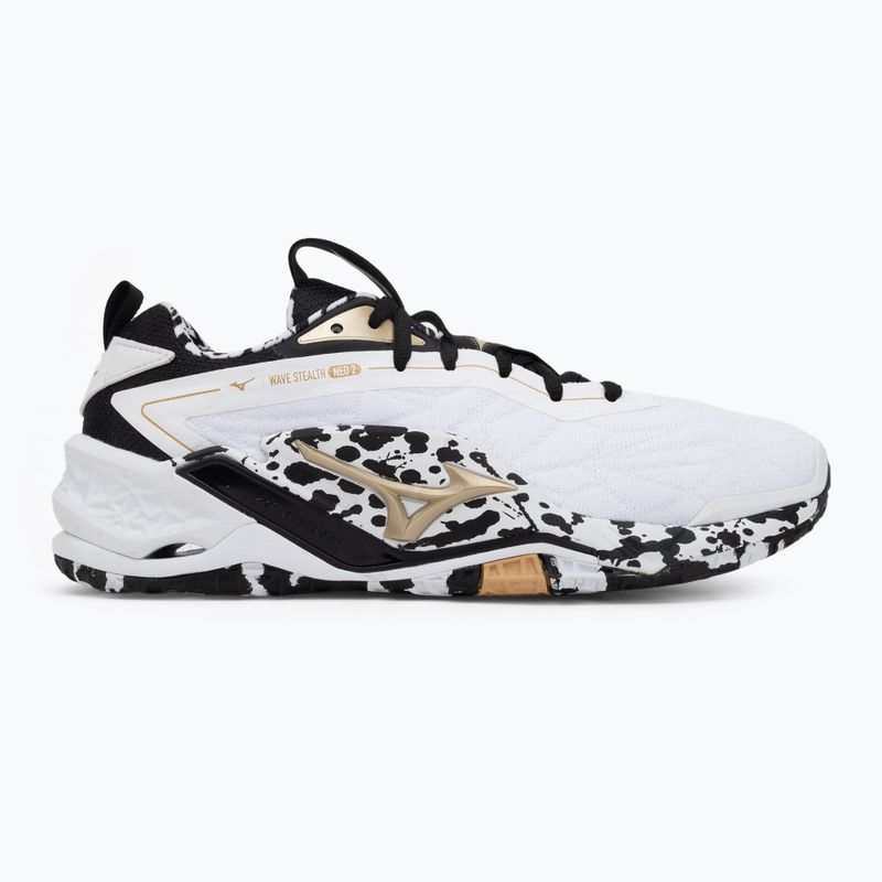 Кросівки гандбольні Mizuno Wave Stealth Neo 2 white/black/ge gold 2