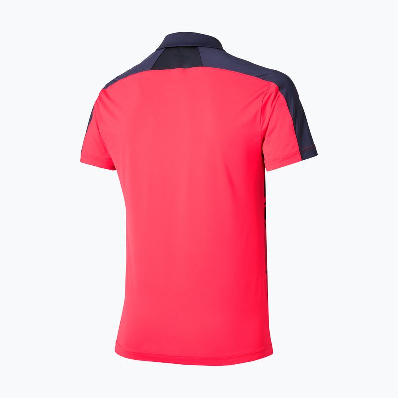Футболка чоловіча Mizuno Daybreakers Shadow Polo vibrant red 2