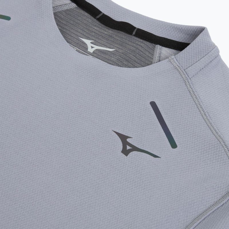 Лонгслів для бігу чоловічий Mizuno Tech Thermal Charge quiksilver 3