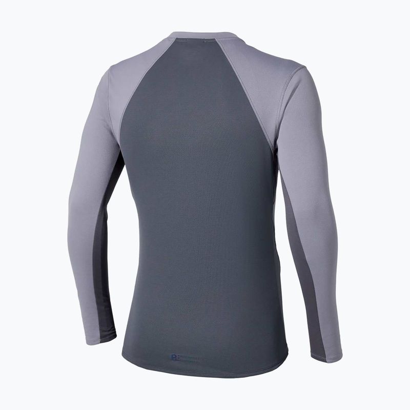 Лонгслів для бігу чоловічий Mizuno Tech Thermal Charge quiksilver 2