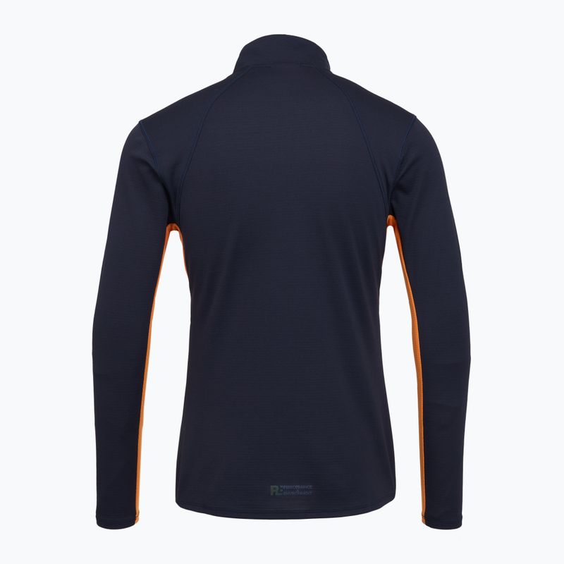Лонгслів для бігу чоловічий Mizuno Tech Thermal Charge Half Zip baritone blue 2